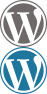 Wordpress logo with link to Stuart Nurse's artist's Wordpress blog